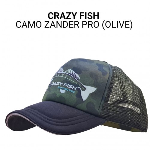 Кепка тракер Crazy Fish Camo Zander Pro ol M универсальный размер