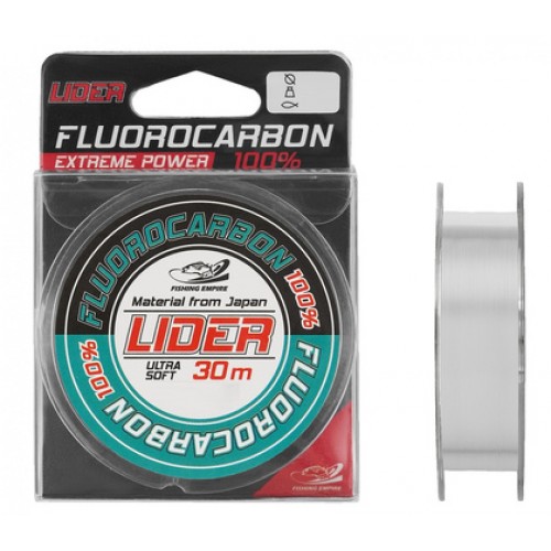 Леска флюорокарбоновая LIDER FLUOROCARBON 100% 20 м 0,50 мм
