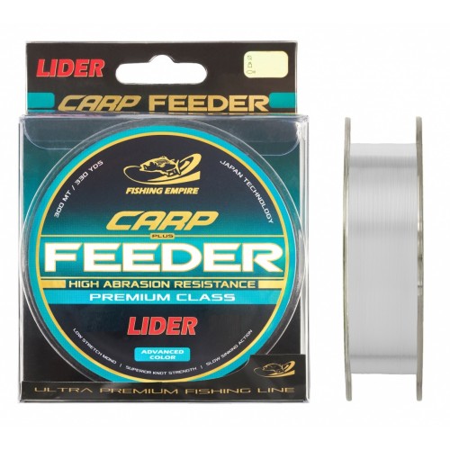 Леска монофильная LIDER CARP plus FEEDER CLEAR 300 м 0.40мм