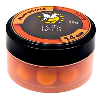 Бойлы плавающие Lion Baits Pop-Up 14мм Plum Royale /Слива