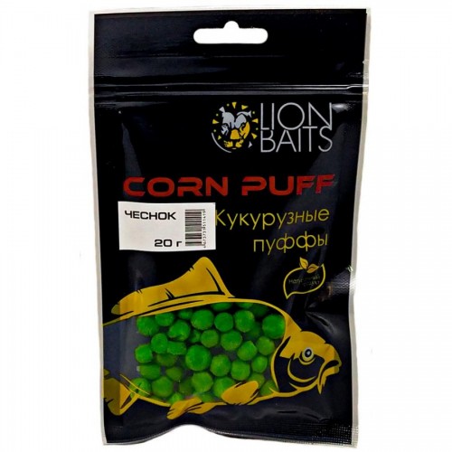 Кукурузные пуффы Corn puff LION BAITS Чеснок 20гр