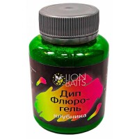 Дип Флюро-гель LION BAITS Клубника 130 мл