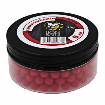 Бойлы плавающие Pop-Up LION BAITS Клубничный джем 6мм 25гр