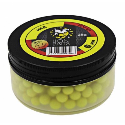 Бойлы плавающие Pop-Up LION BAITS Мед 6 мм 25гр