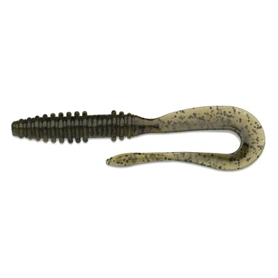 Приманка силиконовая Keitech Mad Wag Mini 3.5" #101 Green Pumpkin PP