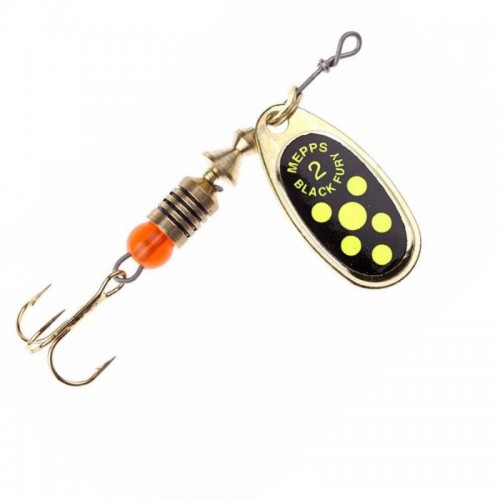 Блесна Mepps Black Fury gold/chartreuse 2 4.5гр