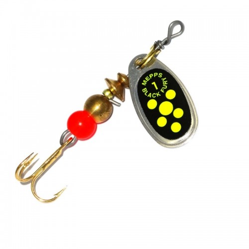 Блесна Mepps Black Fury silver/chartreuse 1 3.5гр
