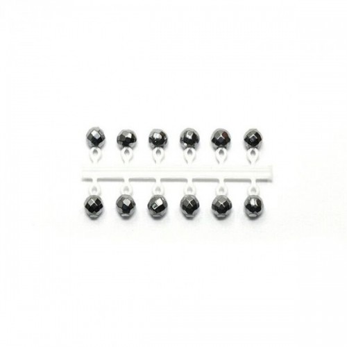 Микробисер Яман Кристалл, d-3 мм, серебряный, подвеска короткая уп. 12 шт.