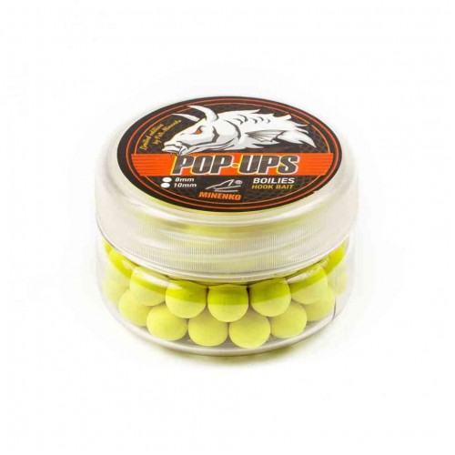 Бойлы плавающие MINENKO Pineapple Fluo (Ананас) Pop-Up 10мм