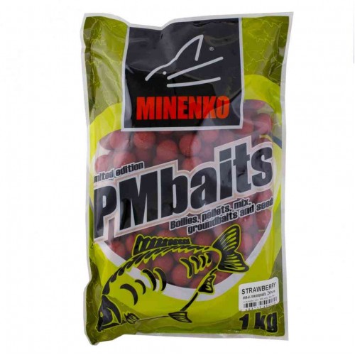 Бойлы пылящие MINENKO Strawberry 24мм (Клубника) 1 кг