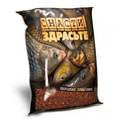 Прикормка СНАСТИ ЗДРАСЬТЕ! НАРОДНАЯ Фидер для стоячки 0,7 кг