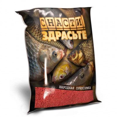 Прикормка СНАСТИ ЗДРАСЬТЕ! НАРОДНАЯ Клубника 18+ 0,7 кг