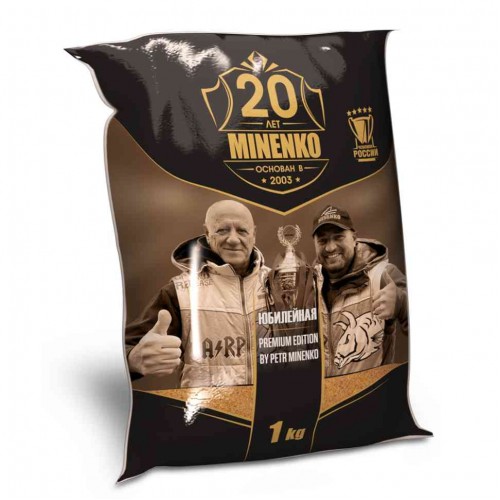 Прикормка MINENKO Юбилейная Фидер Кукуруза-Конопля 1 кг