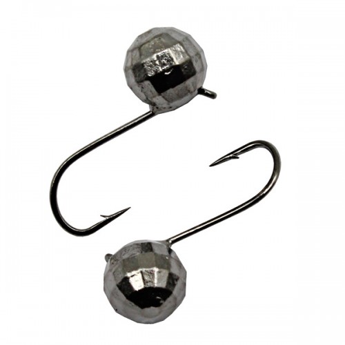Мормышка вольфрамовая Шар граненый 0.2г с ушком, черная