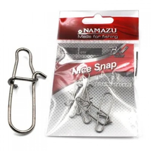 Карабин Namazu NICE SNAP, цв. BN, р. 3, test-29 кг (уп.10 шт)/