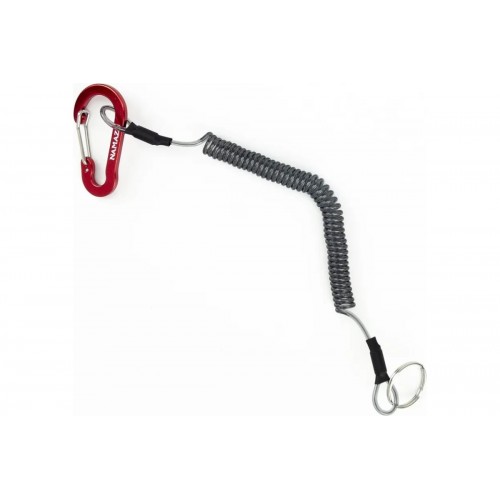 Шнур витой страховочный Namazu с карабином 4,5 см, для рыболовного инструмента