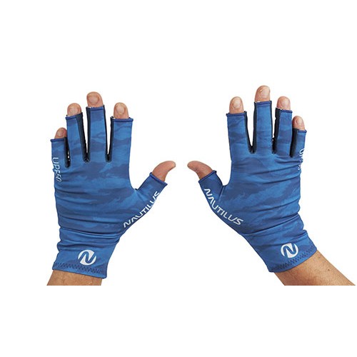 Перчатки летние Nautilus spf50 lite gloves pro цв. dark blue р-р. L/XL