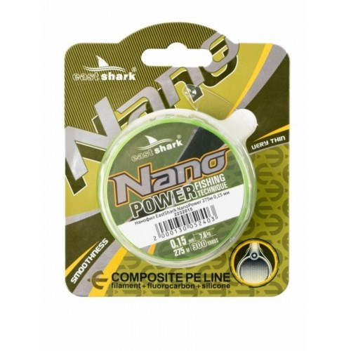Нанофил EastShark NanoPower 275м 0,15 мм
