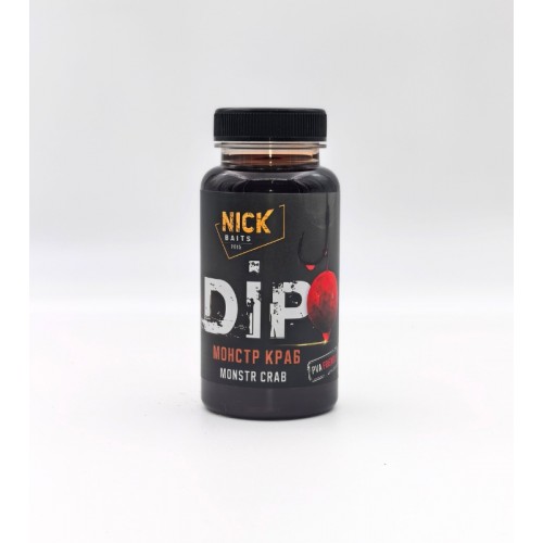 Прикормка рыболовная ДИП NICK BAITS DIP-MAKALKA Монстр краб; флакон 150 мл