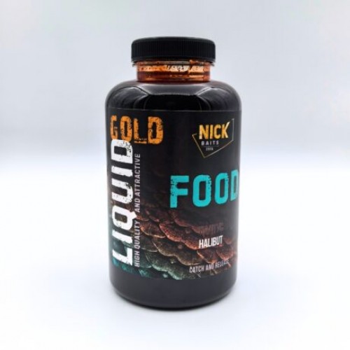 Жидкий ликвид NICK BAITS GOLD Liquid Food (Палтус/Halibut) 500мл