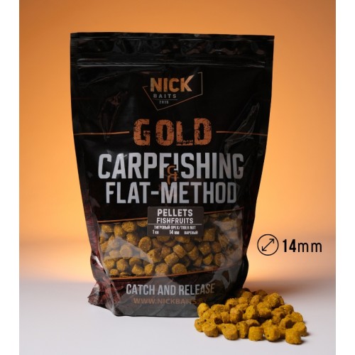 Пеллетс NICK BAITS GOLD FishFruits (Тигровый орех/Tiger nut) 14 мм, 1 кг