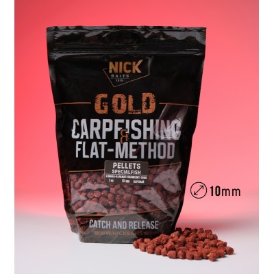 Пеллетс NICK BAITS GOLD SpecialFish (Клюква-Кальмар/Cranberry-Squid) 10 мм, 1 кг