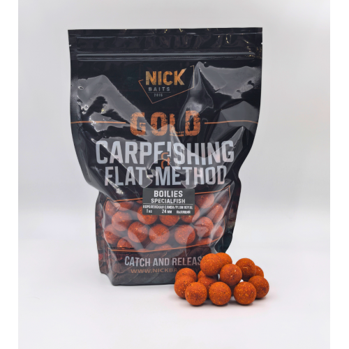 Бойлы прикормочные пылящие NICK BAITS GOLD (Королевская слива/Plum Royal) 24 мм 1 кг