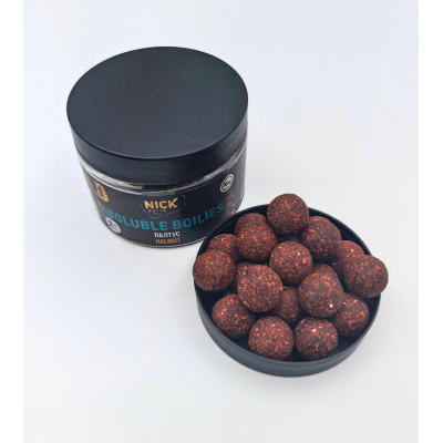 Бойлы насадочные пылящие NICK BAITS GOLD SOLUBLE (Палтус/Halibut) 20 мм