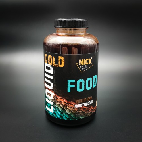 Жидкий ликвид NICK BAITS GOLD Liquid Food (Монстр краб/Monster crab) 500мл