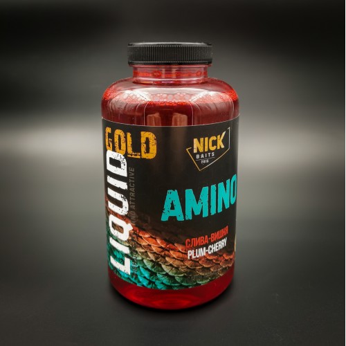 Жидкий ликвид NICK BAITS GOLD Liquid Amino (Слива-Вишня/Plum-Cherry) 500мл