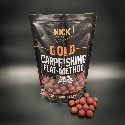 Бойлы прикормочные NICK BAITS GOLD SpecialFish (Червь-Мотыль/Worm-Bloodworm) 20мм 1 кг