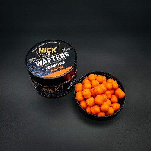 Бойлы нейтральной плавучести NICK BAITS Wafters 10/12 мм Кислая груша/Acid Pear