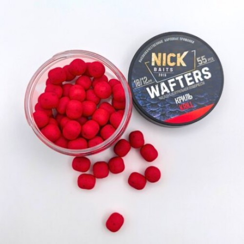 Бойлы нейтральной плавучести NICK BAITS Wafters 10/12 мм Криль/Krill