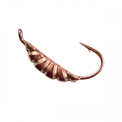 Мормышка вольфрамовая Опарыш 0.46г с ушком, медь