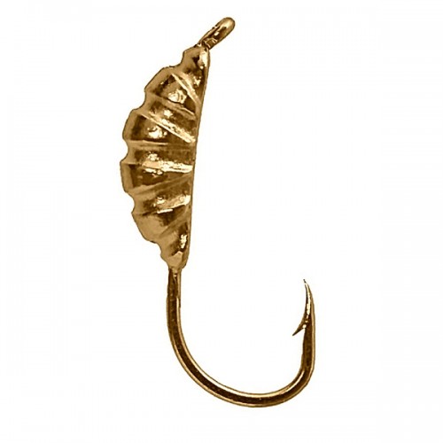 Мормышка вольфрамовая Опарыш 0.46г с ушком, золото
