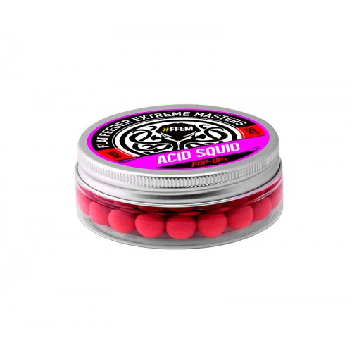 Плавающие бойлы FFEM Pop-Up Acid Squid/Кальмар и Клюква 10mm
