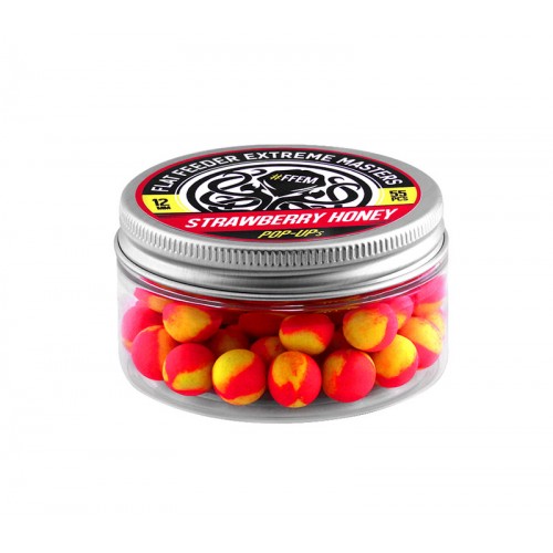 Плавающие бойлы FFEM Pop-Up Strawberry Honey/Клубника и Мед 12mm