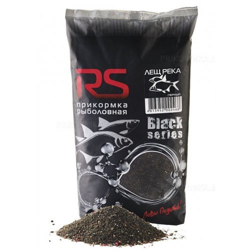 Прикормка рыболовная RUTILUS RS Black Series Лещ Река Черный 1 кг