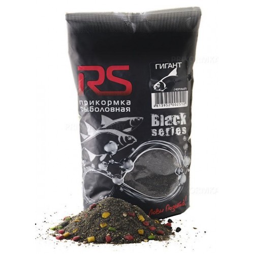 Прикормка рыболовная RUTILUS RS Black Series Гигант Черный 1 кг