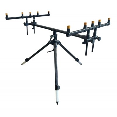 Род под Kaida A28-3 на триноге, под 5 удилищ