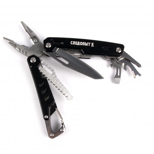 Мультитул (плоскогубцы) СЛЕДОПЫТ-EXPLORER, 105х42х18 мм, 11 предметов, в чехле, в коробке