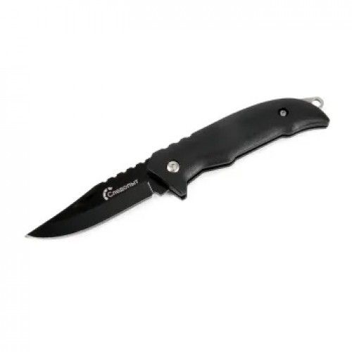 Нож туристический СЛЕДОПЫТ, длина клинка 64 мм, ручка черная