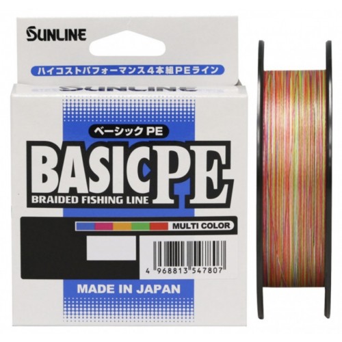 Шнур Sunline Basic PE HG 150m #1.5/0.209mm 25lb/11.0kg, мультиколор