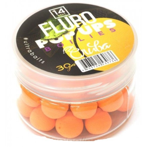 Бойлы плавающие FLURO POP UPS ULTRABAITS (СЛИВА) 14 мм