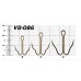 Крючок двойник на щуку Vido Craft Double Parrot Beak VD-086 №4