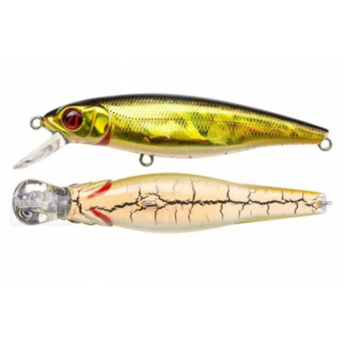 Воблер Минноу PONTOON 21 GreedyGuts 77SP-SR, 77 мм, 10гр, Загл. 0.8м.-1.2м., Суспендер, цвет: 402