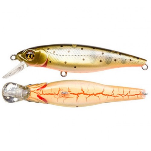 Воблер Минноу PONTOON 21 GreedyGuts 77SP-SR, 77 мм, 10гр, Загл. 0.8м.-1.2м., Суспендер, цвет: 451