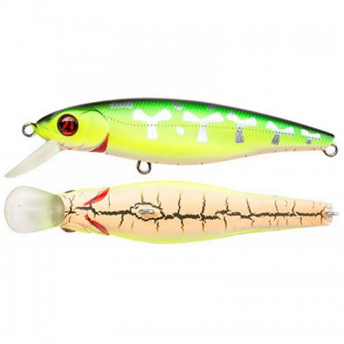 Воблер Минноу PONTOON 21 GreedyGuts 77SP-SR, 77 мм, 10гр, Загл. 0.8м.-1.2м., Суспендер, цвет: 470