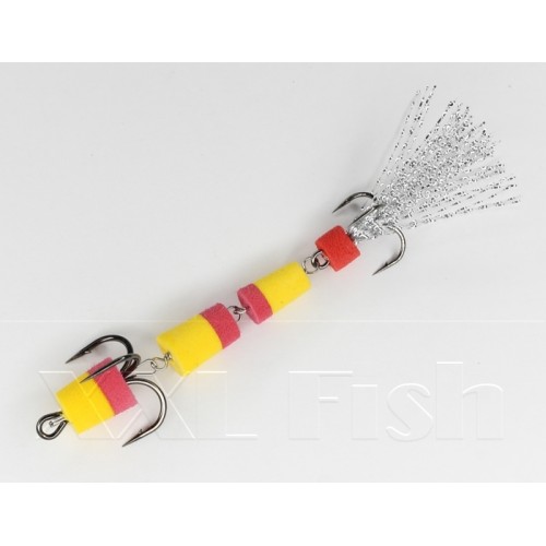 Приманка Мандула Флажок XXL FISH Модель №25 цвет ЖК