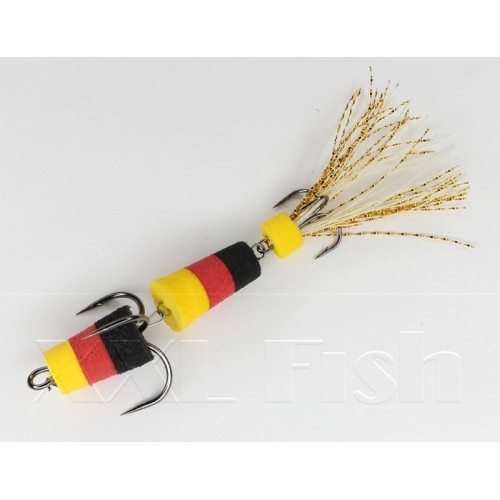 Приманка Мандула Флажок XXL FISH Модель №12 цвет ЖКЧ